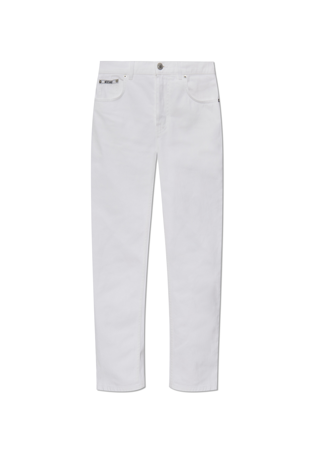 パンツ MOSCHINO COUTURE Woman Pants White 03275518 0004 Moschino Jeans with slightly tapered legs | Women's Clothing